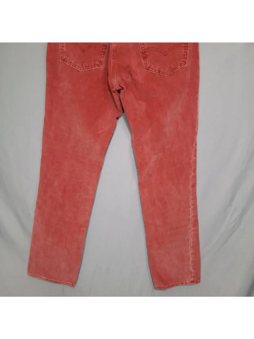 Levis Corduroy Pants Mens Size 34x32 511 Premium Red Chino Stretch Slim Fit
